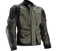 Leatt ADV Multitour 5.5 Veste textile de moto imperméable, noir-vert, taille M pour homme