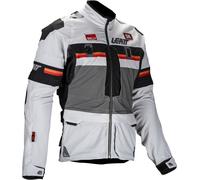 Leatt ADV Rally 5.5 Blouson textile de moto, Gris clair/gris foncé/noir, Taille 3XL
