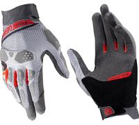 Leatt ADV X-Flow 5.5 Short Gants de moto, gris-rouge, taille M pour homme