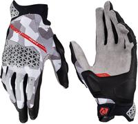Leatt ADV X-Flow 7.5 Camo Short Gants de moto, Gris/Noir, Taille S