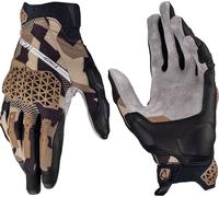 Leatt ADV X-Flow 7.5 Camo Short Gants de moto, Marron clair/noir, Taille S