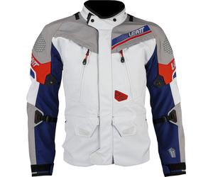 Leatt Adventure DriTour 7.5, veste textile imperméable XL Gris Clair/Bleu/Rouge Gris Clair/Bleu/Rouge