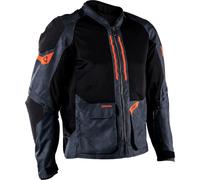 Leatt Adventure FlowTour 4.5 Short V26, veste en textile M Gris Foncé/Noir/Orange Gris Foncé/Noir/Orange