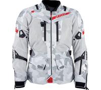 Leatt Adventure FlowTour 7.5 Camo, veste textile imperméable S Gris/Gris Clair/Noir/Rouge Gris/Gris Clair/Noir/Rouge