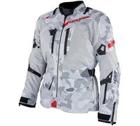 Leatt ADV FlowTour 7.5 veste textile de moto imperméable, noir-gris-rouge, taille XL pour homme