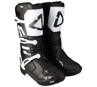 Leatt Bottes Jeunes 3.5 Noir Blanc Motocross MX ATV Enduro Tout-Terrain