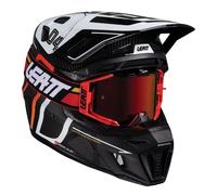 Leatt Casque Moto Cross 2025 V25 9.5 Carbone Blanc XS