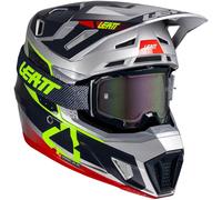 Leatt 7.5 motocross helmet with goggle included M Gray 1025100382