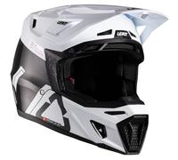 Leatt 9.5 Carbon+velocity 6.5 Iriz Off-road Helmet Kit Blanc,Noir XL