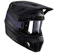 Leatt Casque cross 7.5 S24 Stealth Kit avec masques Noir/Gris XS