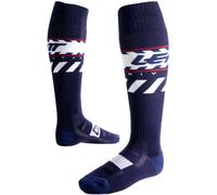 Leatt Coolmax Moto, chaussettes S/M Bleu Foncé/Blanc/Rouge Bleu Foncé/Blanc/Rouge