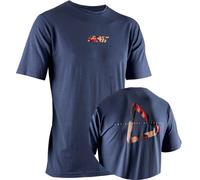 Leatt Core V26 Denim, t-shirt unisexe 3XL Bleu Foncé/Rouge/Beige Bleu Foncé/Rouge/Beige