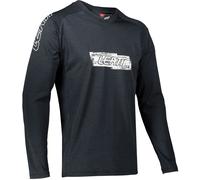 Leatt DBX 2.0 MTB LS Logo Jersey de bicyclette, noir, Taille S