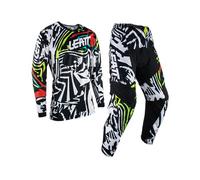 Leatt Ensemble Motocross Unisexe-Adulte, Noir/Blanc., XS