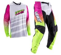 LEATT Équipement complet Kit Moto 3.5 Retro Pink 2026 L