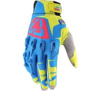 Leatt GPX 4.5 Lite Gants de motocross, bleu/jaune/rouge, Taille XS