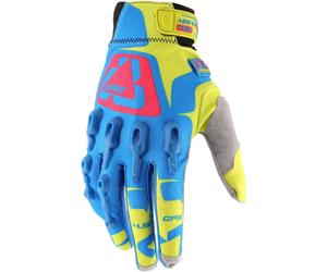 Leatt GPX 4.5 Lite Gants de motocross, bleu/jaune/rouge, Taille XS