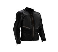 Leatt Adventure FlowTour 5.5, veste textile imperméable 4XL Noir/Gris Foncé/Or Noir/Gris Foncé/Or