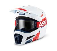 Kit Casque Cross Leatt 3.5 V.27 avec Masque Vizion 2.5s BlancS Blanc
