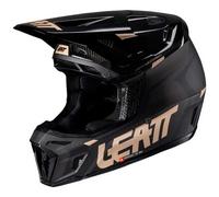 Leatt Casque moto 9.5 V25 – Kit avec masques – XS Carbone