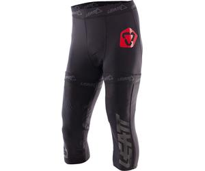Leatt Knee Brace Courts métrages, noir-rouge, taille M L pour homme