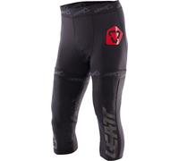 Leatt Knee Brace Courts métrages, noir/rouge, Taille XS/S
