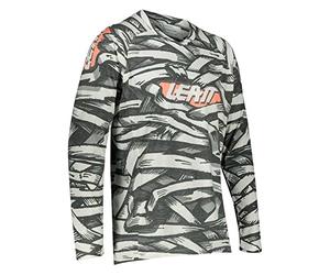 Leatt Maglia MTB Gravity 2.0, M, Mummy, Maillot VTT Gravity 2 Unisexe, Bianco; Nero, M
