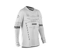 Leatt Maillot Technique VTT Gravity 3.0 à Manches Longues - Respirant pour Enduro et Trail | Blanc | S/us38/eu48