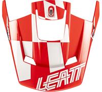 Leatt Moto 3.5 Checkered Helmet Peak, Rouge