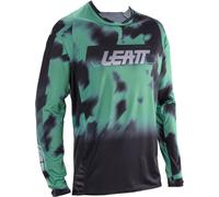 Leatt Moto 4.5 Lite V26 Maillot de motocross, noir/turquoise, Taille XL