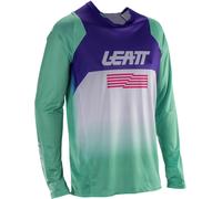 Leatt Moto 4.5 Lite V26 Maillot de motocross, violet/vert, Taille 2XL