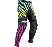 Leatt Pantalon de motocross 5.5 I.K.S. V26 Tiger textile Noir/Turquoise/Fuchsia/Jaune Néon Taille S