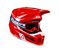 Leatt Casque de motocross 3.5 V26 Taille M Rouge/Blanc/Bleu