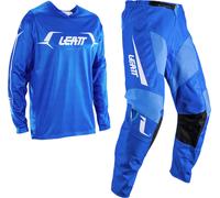 Leatt Moto Ride Kit 3.5 V26 Ensemble maillot et pantalon de motocross, blanc-bleu, taille 2XL pour homme