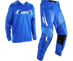 Leatt Moto Ride Kit 3.5 V26 Ensemble maillot et pantalon de motocross, bleu/blanc, Taille L