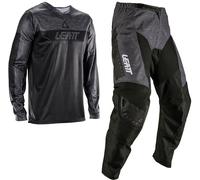 Leatt Moto Ride Kit 3.5 V26 Ensemble maillot et pantalon de motocross pour jeunes, noir/gris, Taille M