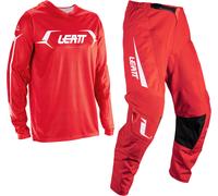 Leatt Moto Ride Kit 3.5 V26 Ensemble maillot et pantalon de motocross, Rouge/Blanc, Taille XL