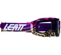 Leatt Motocross Brille Velocity 5.5 Anti Fog , Zebra - Violett Gelb