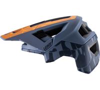 Leatt MTB All Mountain 4.0 Casque de vélo, Gris/Orange, Taille L (59-63)