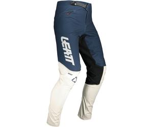 Leatt MTB Gravity 4.0 Pantalon de vélo pour enfants, blanc-bleu, taille M pour des gamins