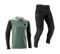 Kit maillot manches longues et pantalon leatt gravity 1 0 vert