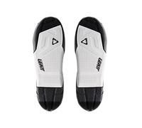 Leatt Semelle de rechange pour bottes de motocross 4.5 et 5.5 résistantes à l'abrasion, Blanc ; noir, 40 EU