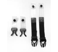 Leatt Strap Pack for 4.5 / 5.5 / 6.5 Kit de montage, noir, Taille unique