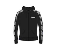 Leatt Sweat Tech Femme avec Zip et Capuche | Noir Mat | XS/EU34/UK6/US2