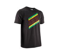 T-Shirt Manches Courtes LEATT Core Marley Noir Coupe Regulare