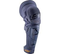Leatt Unisex genouillères & protège-tibias 3DF Hybrid EXT, Flint - Gris Bleu, S/M