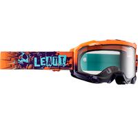 Leatt Lunettes de protection Velocity 4.5 – double lentille anti-buée – Orange/Mauve/Vert Net