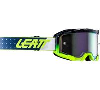 Leatt Velocity 4.5 Iriz Classic 2024 Lunettes de motocross, bleu/blanc/jaune, Taille unique