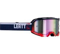 Leatt Velocity 4.5 Iriz CT Lunettes de motocross, bleu/rose, Taille unique