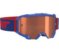Leatt Velocity 4.5 Lunettes Motocross, bleu/rouge, Taille unique